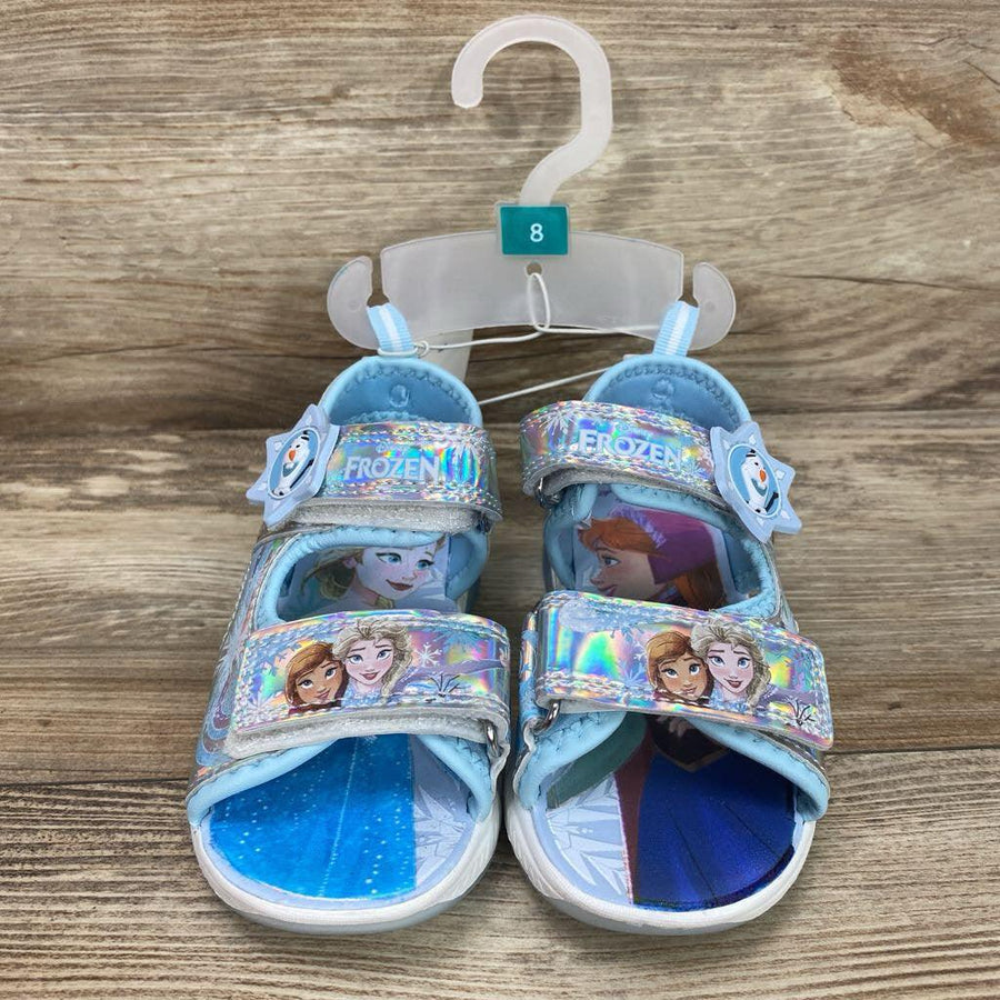 NEW Disney Frozen Adventure Ankle Strap Light Up Sandals sz 8c - Me 'n Mommy To Be