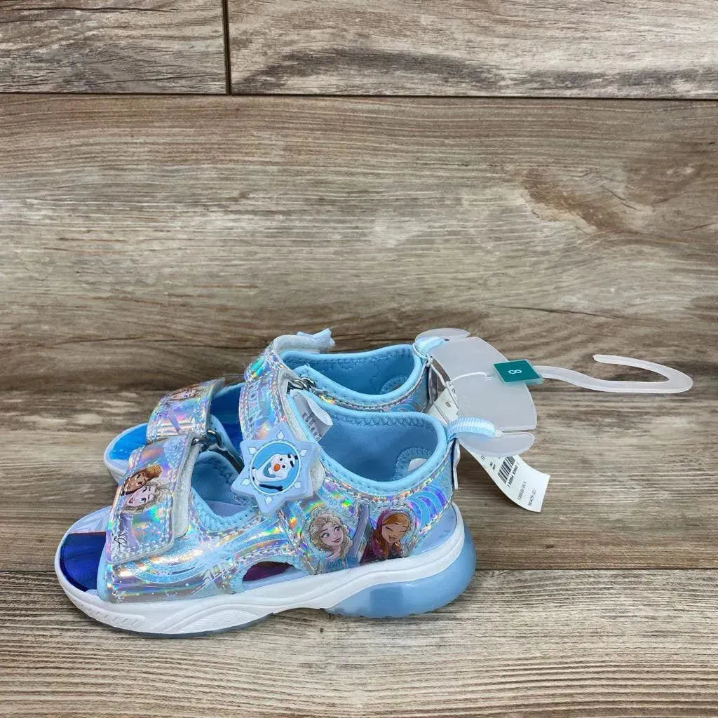 NEW Disney Frozen Adventure Ankle Strap Light Up Sandals sz 8c - Me 'n Mommy To Be