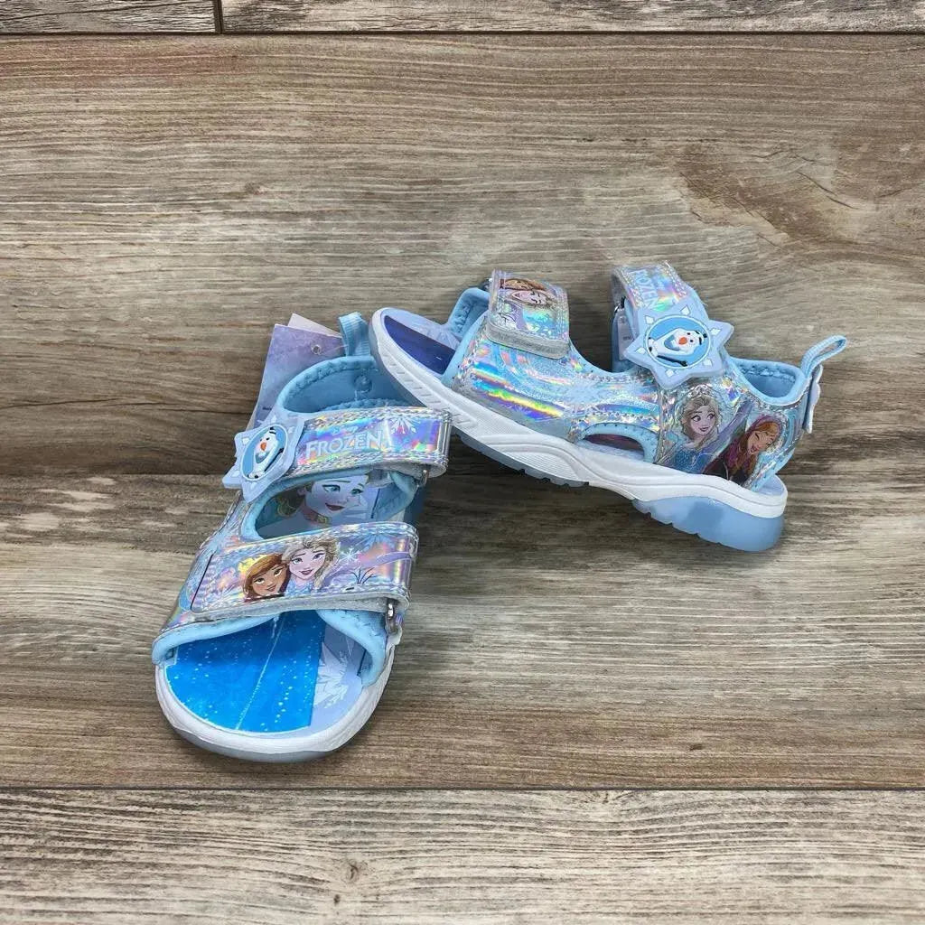 NEW Disney Frozen Adventure Ankle Strap Light Up Sandals sz 9c - Me 'n Mommy To Be