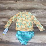 NEW Cat & Jack 2pc Lemon Print Rashguard Set sz 4T - Me 'n Mommy To Be