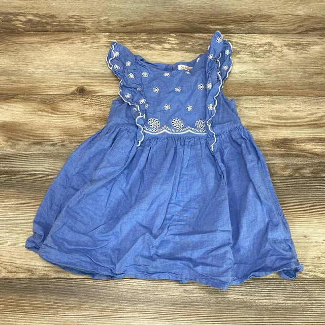 Cat & Jack Chambray Eyelet Dress sz 4T - Me 'n Mommy To Be