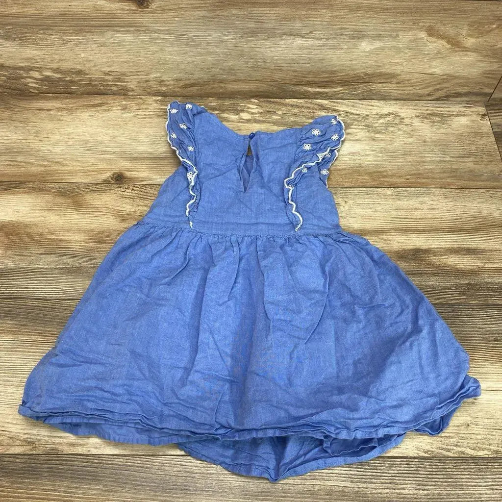 Cat & Jack Chambray Eyelet Dress sz 4T - Me 'n Mommy To Be