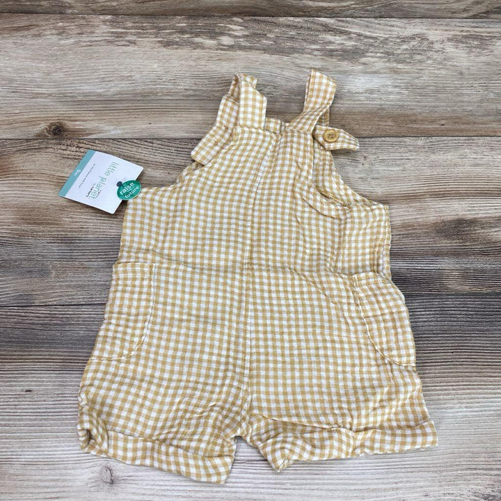 NEW Little Planet Gingham Shortalls sz 9m - Me 'n Mommy To Be