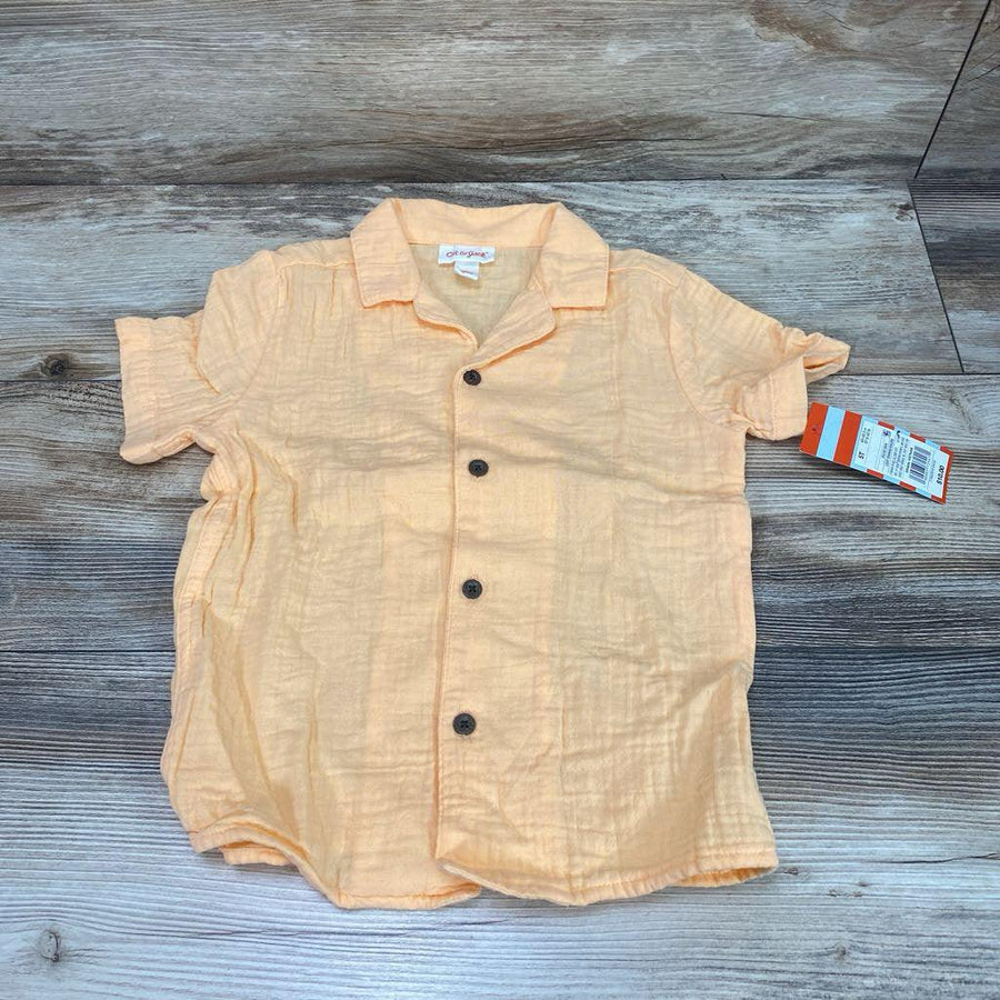 NEW Cat & Jack Muslin Button Up Shirt sz 5T - Me 'n Mommy To Be