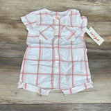 NEW Cat & Jack Plaid Shortie Romper sz 3-6m - Me 'n Mommy To Be