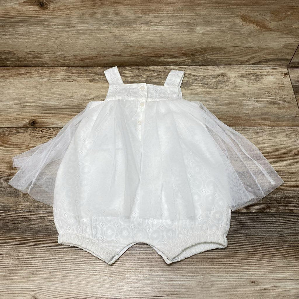 NEW First Impressions Eyelet & Tulle Dress Romper sz 12m - Me 'n Mommy To Be