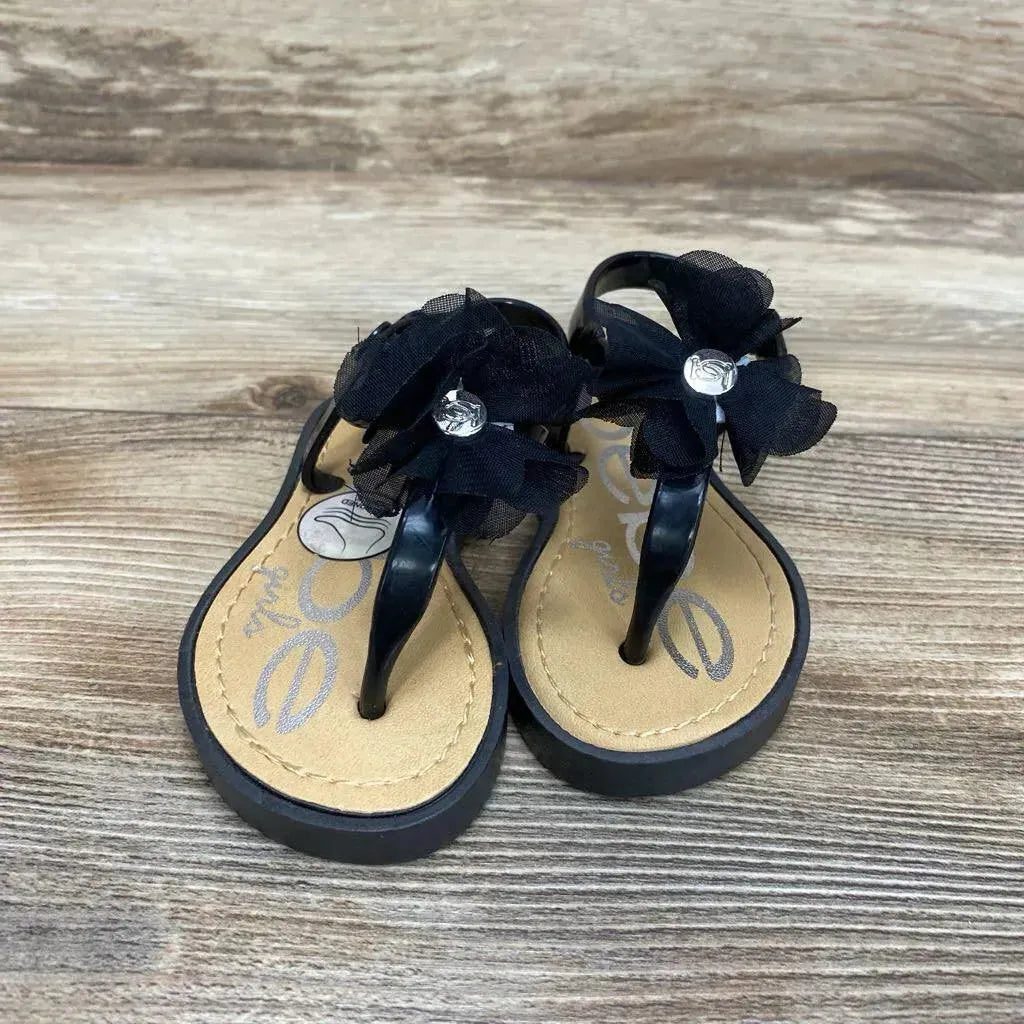 Bebe Girls Chiffon Flower Sandals sz 5/6c - Me 'n Mommy To Be