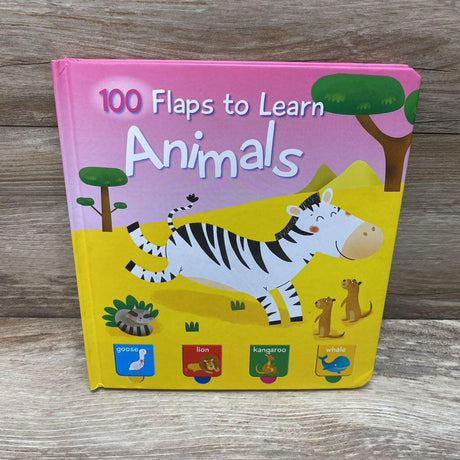 100 Flaps To Learn Animals Board Book - Me 'n Mommy To Be