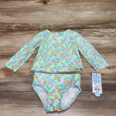 NEW Cat & Jack 2pc Floral Rashguard Set sz 18m - Me 'n Mommy To Be