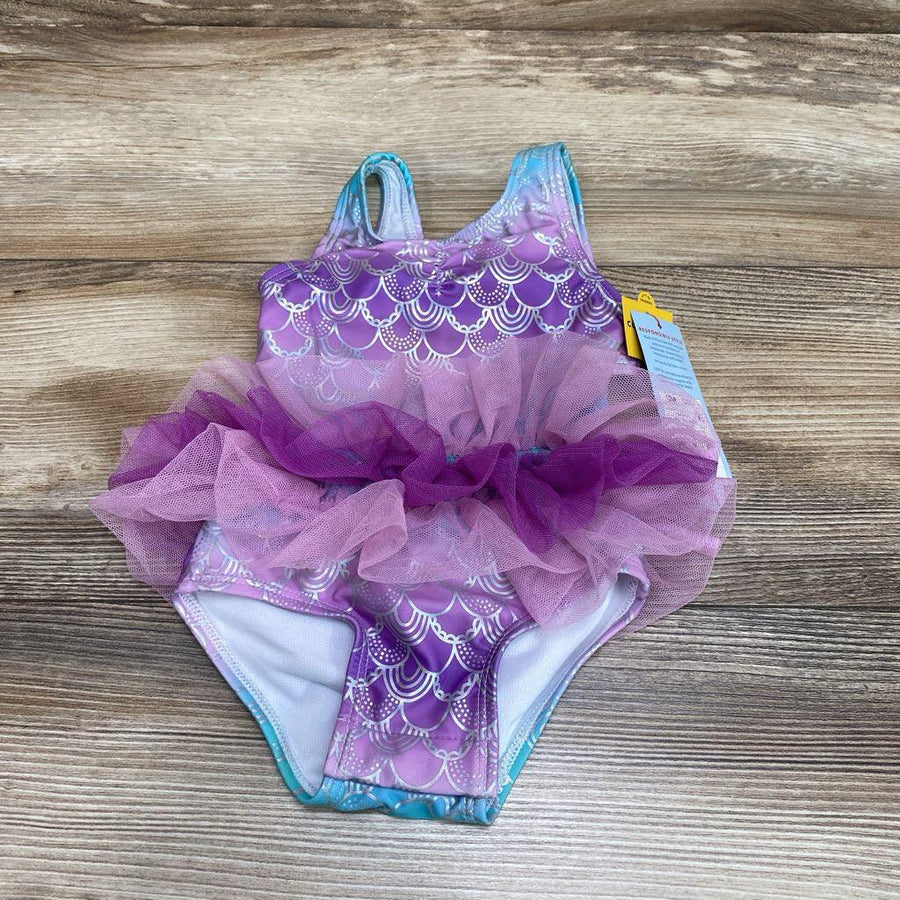 NEW Cat & Jack 1pc Mermaid Scales Swimsuit sz 12m - Me 'n Mommy To Be