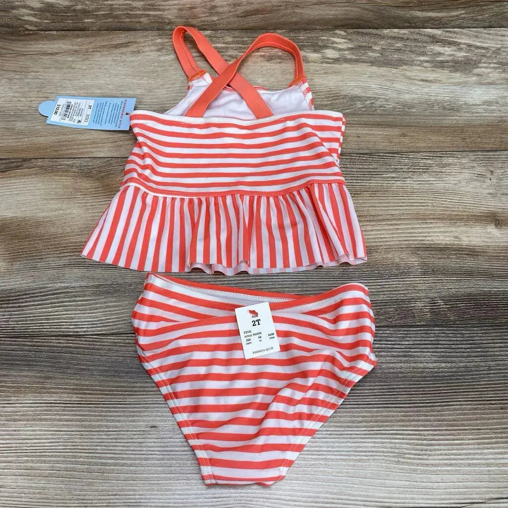 NEW Cat & Jack 2pc Striped Swimsuit sz 2T - Me 'n Mommy To Be