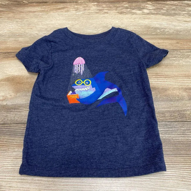 Cat & Jack Shark Reading Shirt sz 18m - Me 'n Mommy To Be