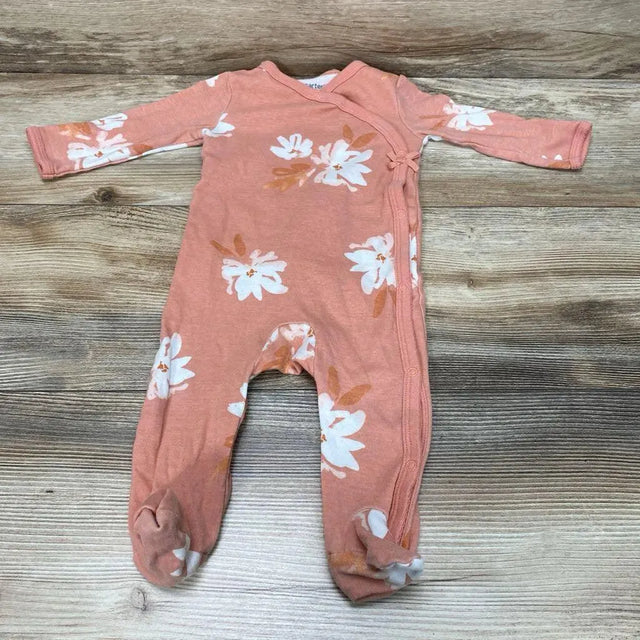 Carter's Floral Side Snap Sleeper sz 6m - Me 'n Mommy To Be