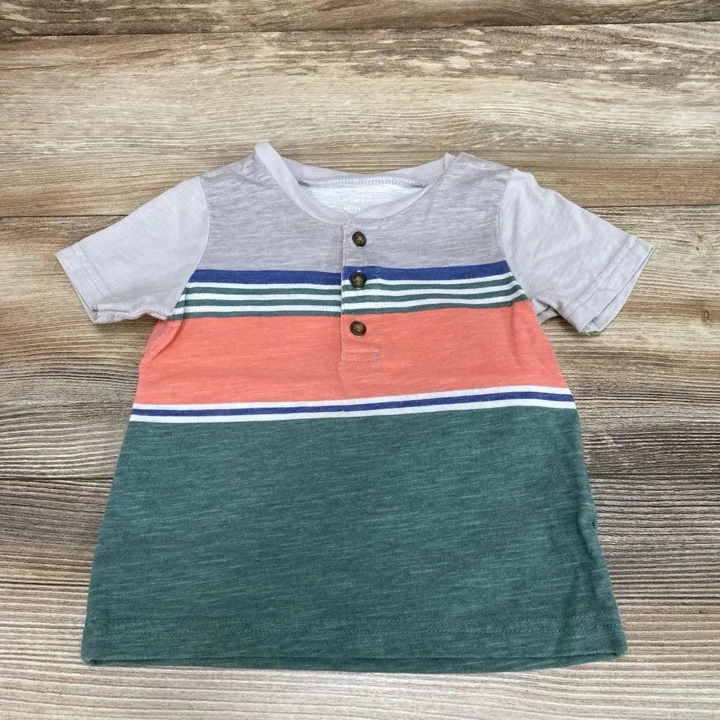 Carter's Striped Henley Shirt sz 18m - Me 'n Mommy To Be