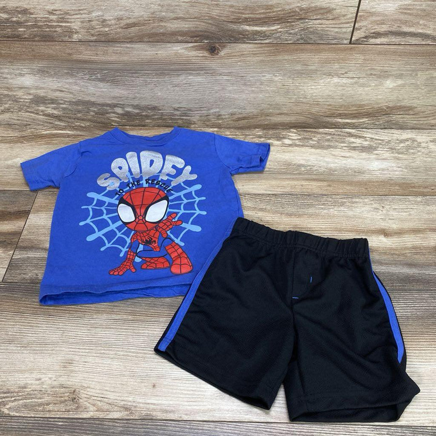 Marvel 2pc Spidey Shirt & Shorts sz 2T - Me 'n Mommy To Be