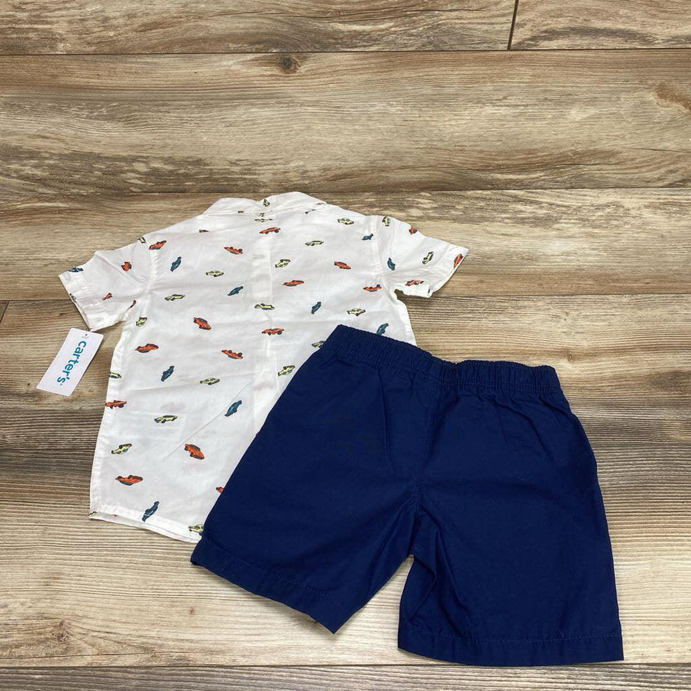 NEW Carter's 2pc Button-Up Shirt & Shorts sz 2T - Me 'n Mommy To Be