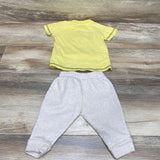 Laughing Llama 2Pc 'Happy' Bear Shirt & Pants Set sz 6m - Me 'n Mommy To Be