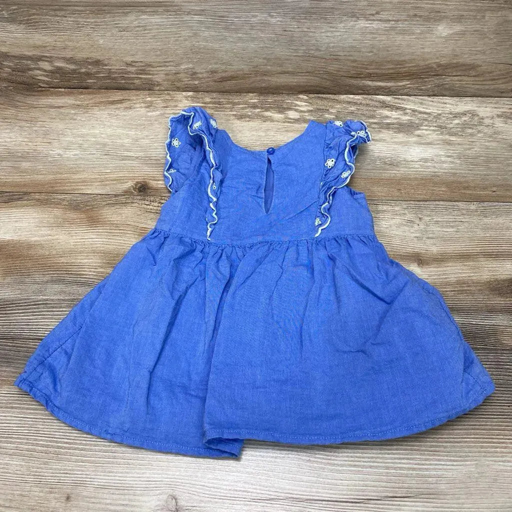 Cat & Jack Chambray Eyelet Dress sz 18m - Me 'n Mommy To Be