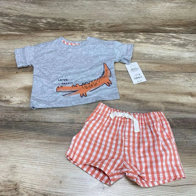 NEW Just One You 2pc Later Gator Shirt & Shorts sz 3m - Me 'n Mommy To Be