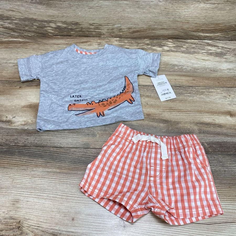 NEW Just One You 2pc Later Gator Shirt & Shorts sz 3m - Me 'n Mommy To Be