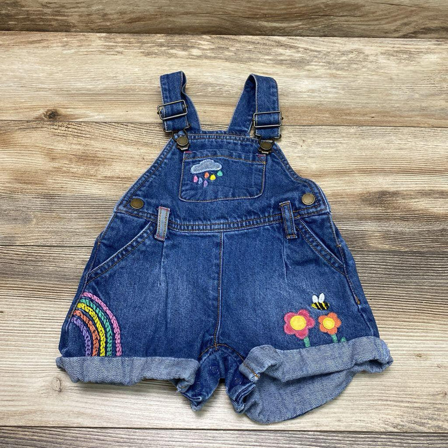 Next Embroidered Denim Shortalls sz 9-12m - Me 'n Mommy To Be