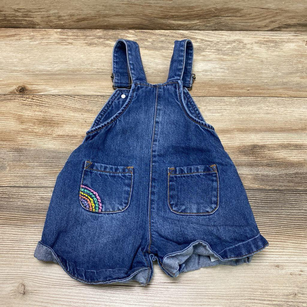 Next Embroidered Denim Shortalls sz 9-12m - Me 'n Mommy To Be
