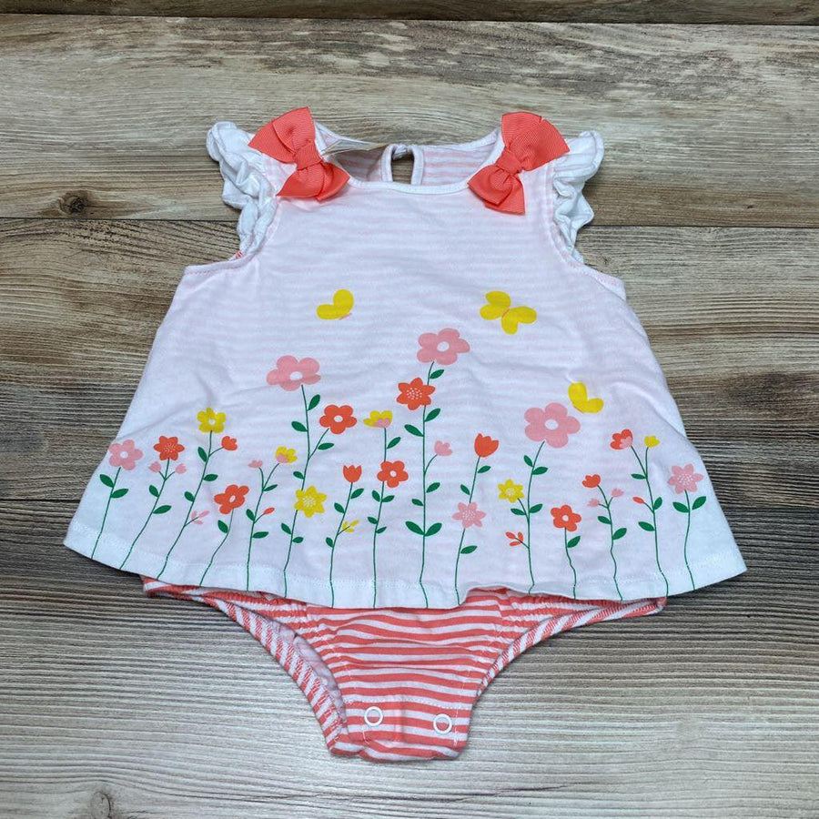 First Impressions Floral Bodysuit Dress sz 24m - Me 'n Mommy To Be