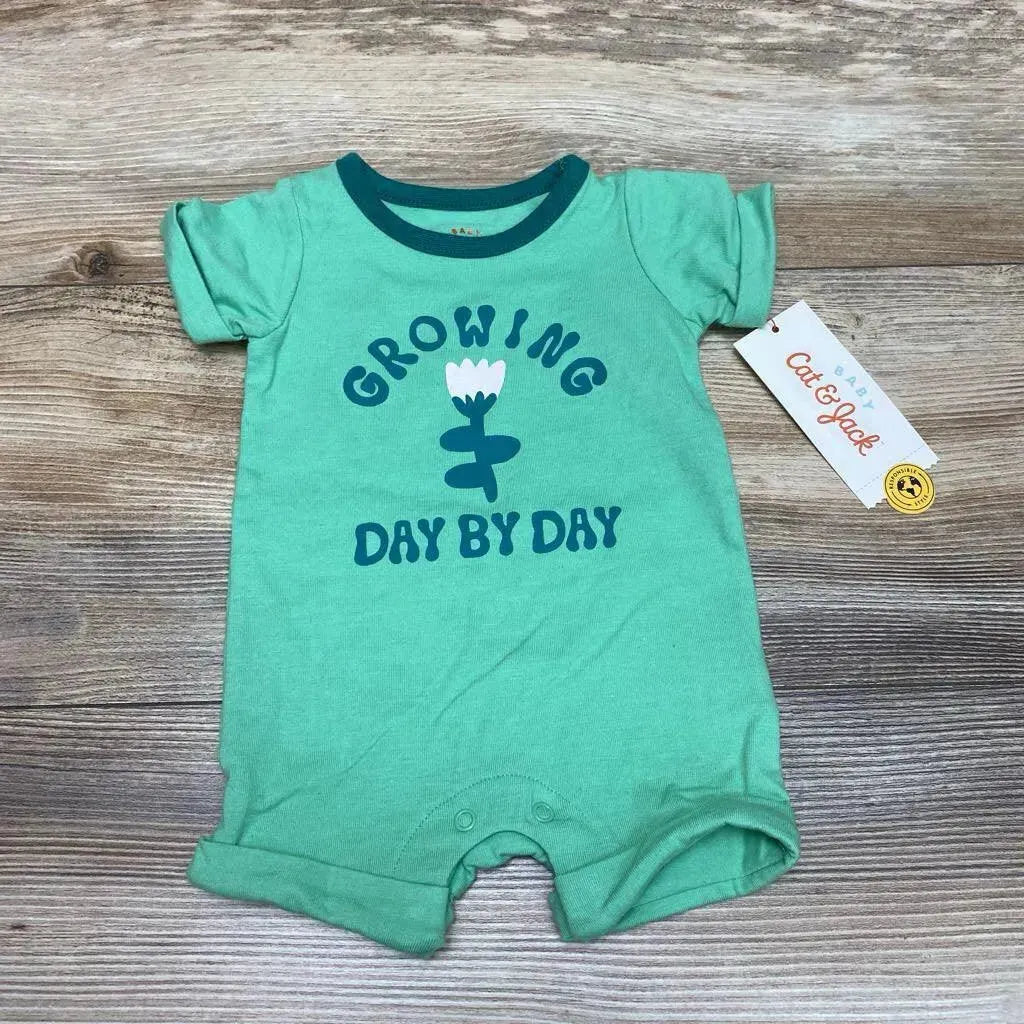 NEW Cat & Jack Growing Day By Day Romper sz NB - Me 'n Mommy To Be