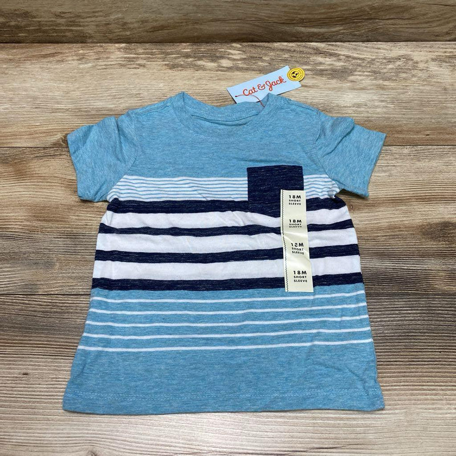 NEW Cat & Jack Striped Pocket Shirt sz 18m - Me 'n Mommy To Be