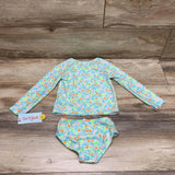 NEW Cat & Jack 2pc Floral Rashguard Set sz 4T - Me 'n Mommy To Be