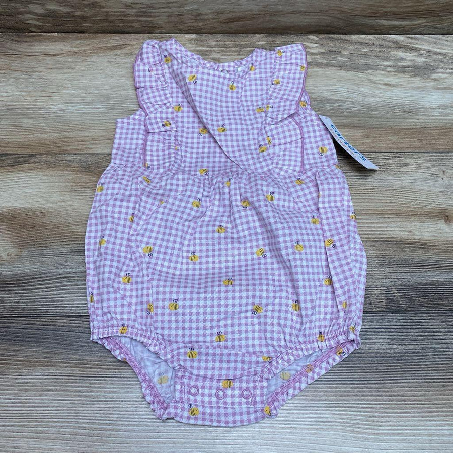 NEW Just One You Bee Gingham Romper sz 24m - Me 'n Mommy To Be