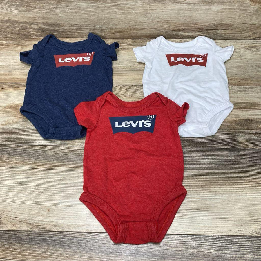 Levi's 3pk Bodysuits sz 6m - Me 'n Mommy To Be