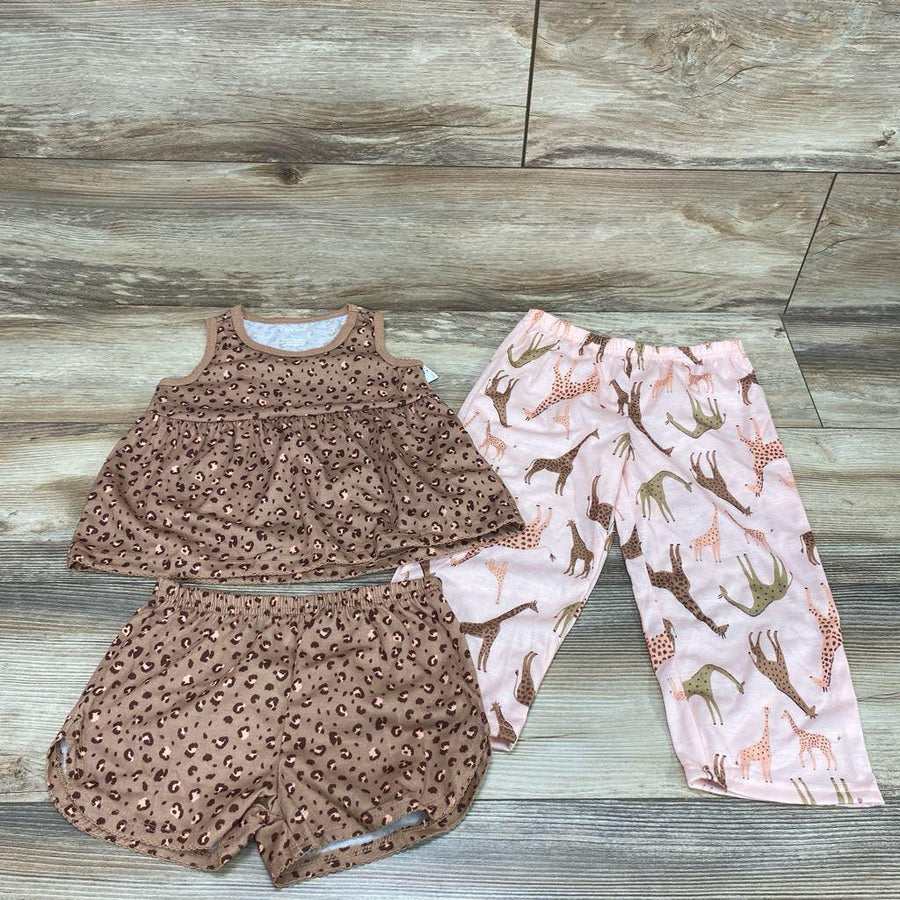 NEW Just One You 3pc Tank Leopard Print Pajama Set sz 3T - Me 'n Mommy To Be