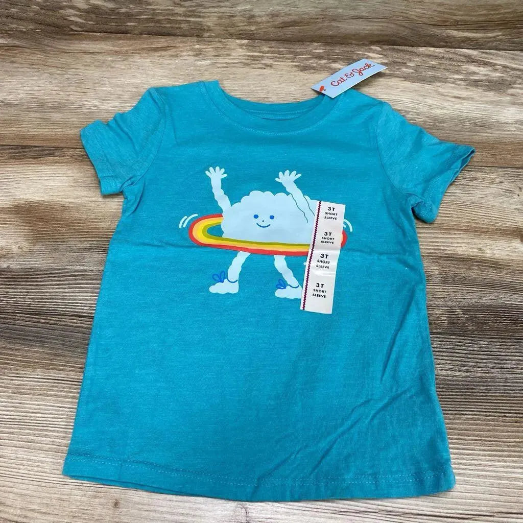 NEW Cat & Jack Cloud & Rainbow Shirt sz 3T - Me 'n Mommy To Be