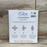 NEW Comfy Clubs 3Pk Swaddle Blankets Small/Medium: 0-3 months, 7-14 Pounds, up to 26 inches - Me 'n Mommy To Be