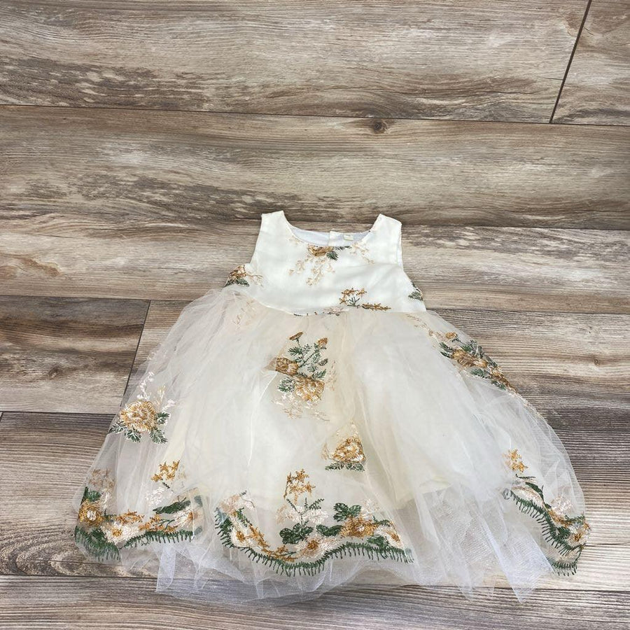 Floral Embroidered Tulle Dress sz 3T - Me 'n Mommy To Be