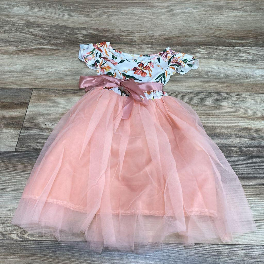 Floral Tulle Dress sz 3T - Me 'n Mommy To Be
