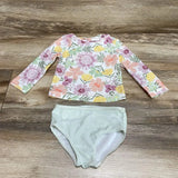 Just One You 2Pc Floral Rashguard + Bottoms Set sz 12m - Me 'n Mommy To Be