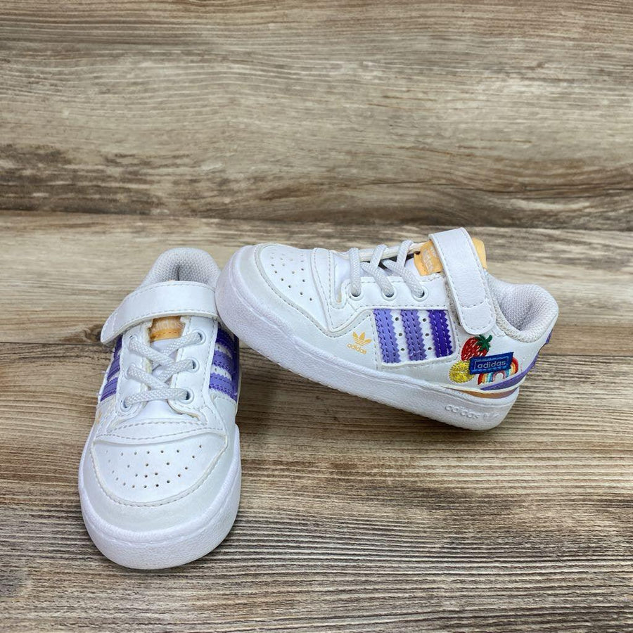 Adidas Forum Low 'Fruits & Rainbow Patches' Sneakers sz 6c - Me 'n Mommy To Be