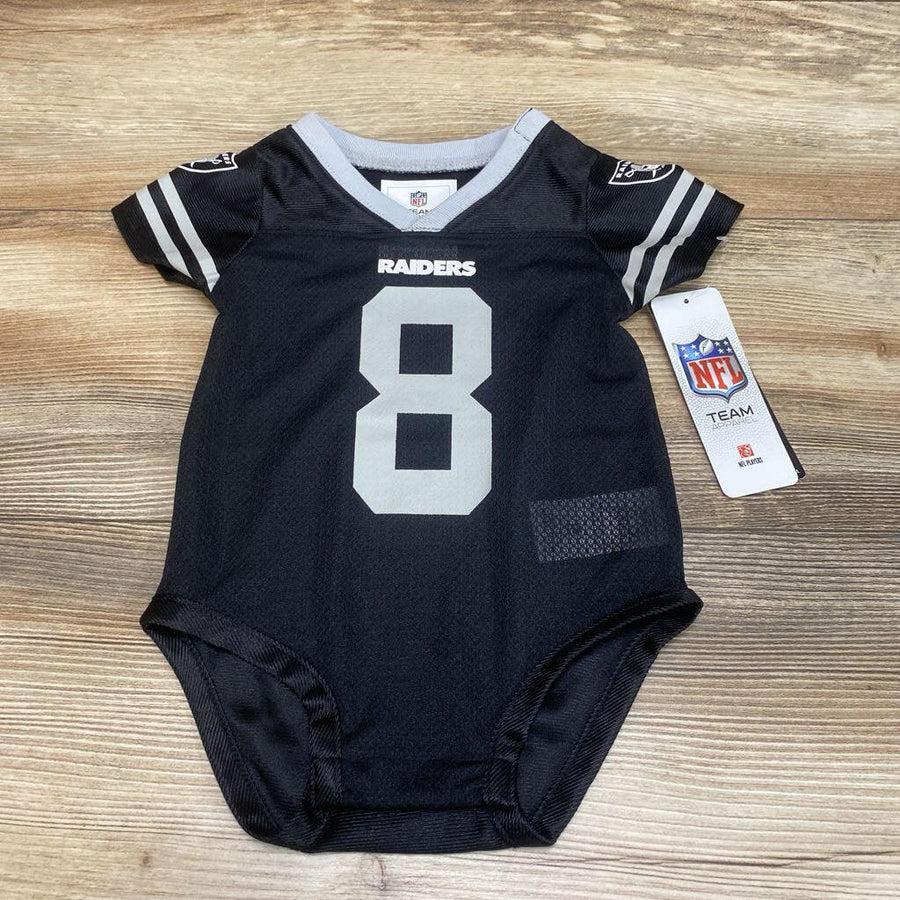 NEW NFL Team #8 Retired Raiders Bodysuit Jersey sz 3-6m - Me 'n Mommy To Be