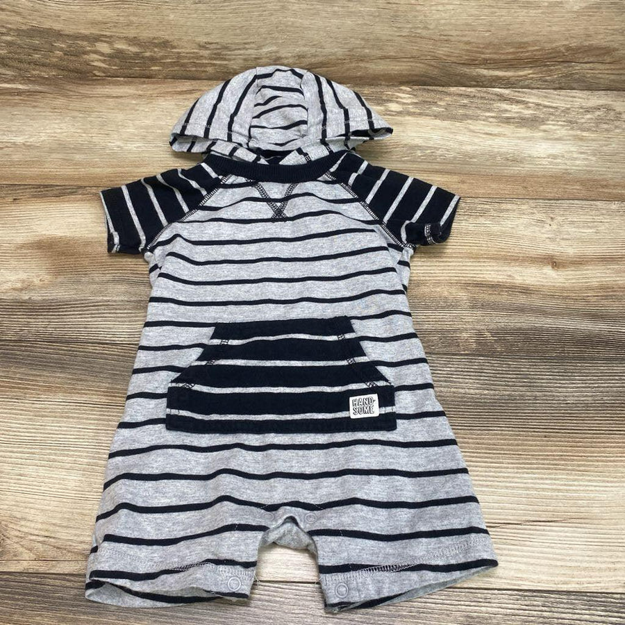 Carter's Hooded Striped Shortie Romper sz 18m - Me 'n Mommy To Be
