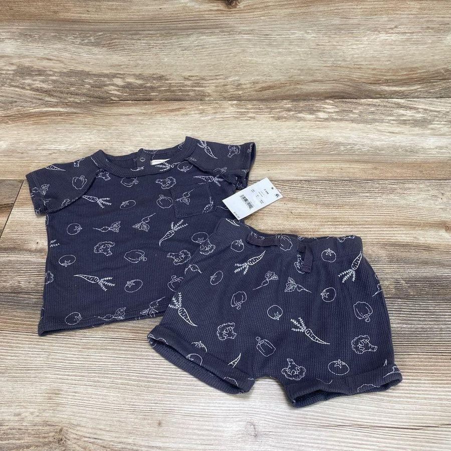 NEW Grayson Collective 2pc Veggies Shirt & Shorts sz 3-6m - Me 'n Mommy To Be