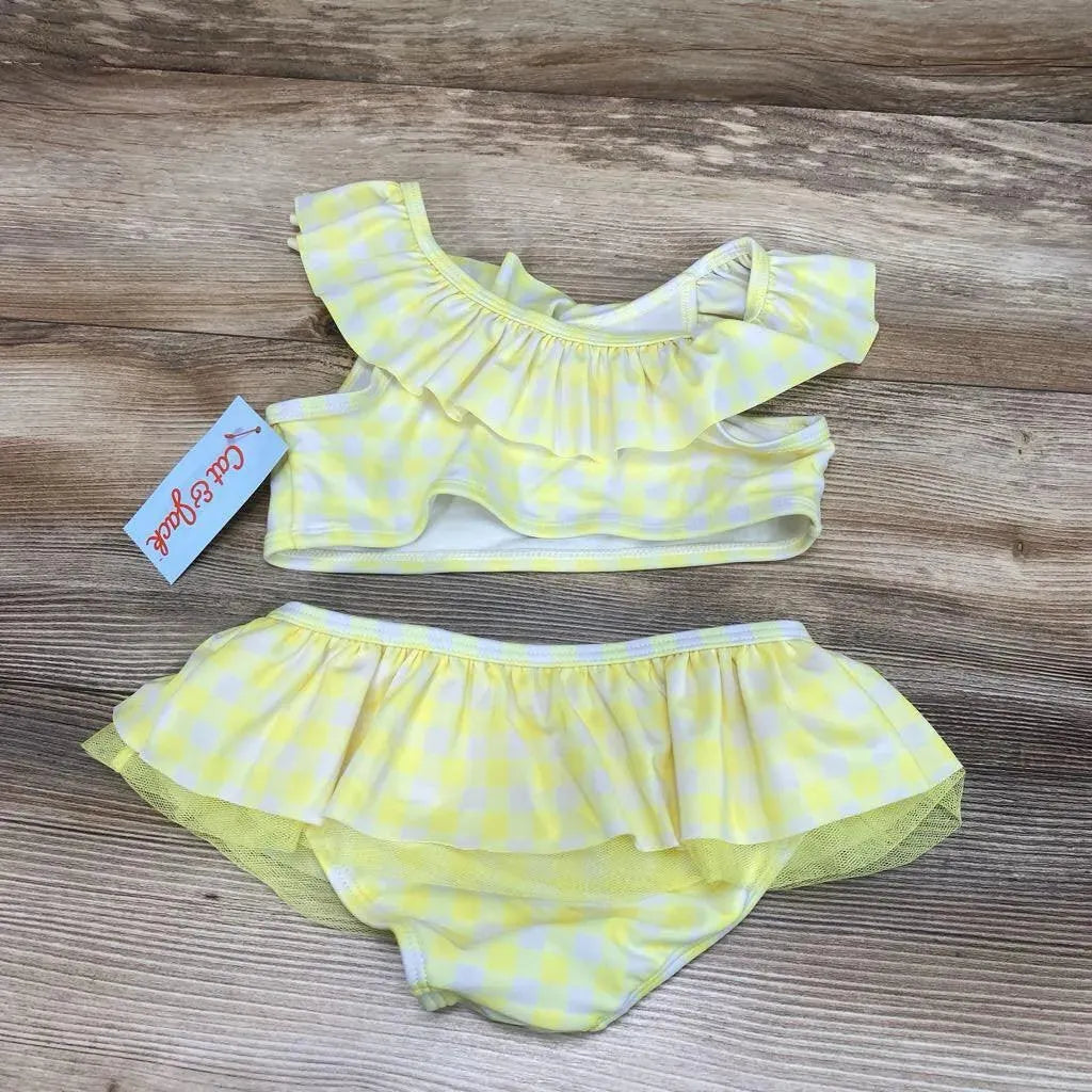 NEW Cat & Jack 2pc Gingham Bikini Set sz 5T - Me 'n Mommy To Be