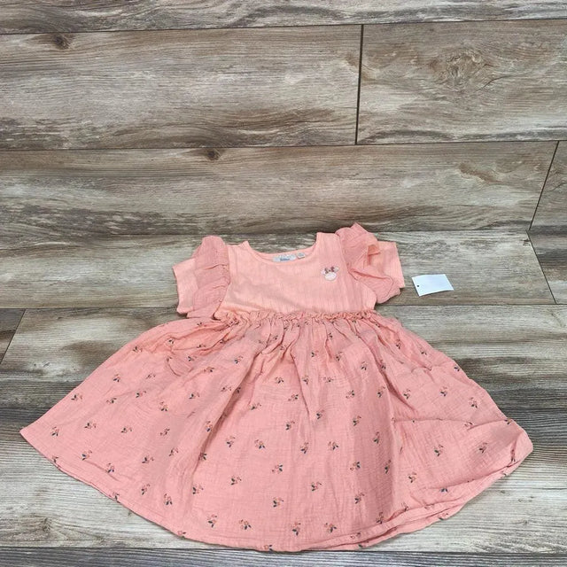 NEW Disney Junior Minnie Mouse Floral Muslin Dress sz 4T - Me 'n Mommy To Be