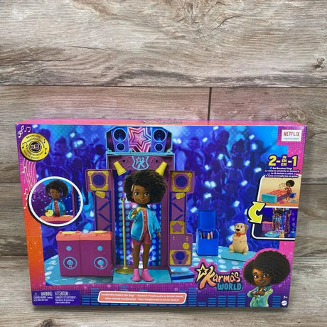 NEW Mattel Karma's World Transforming Musical Star Stage Playset - Me 'n Mommy To Be