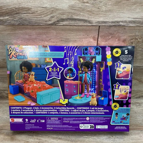 NEW Mattel Karma's World Transforming Musical Star Stage Playset - Me 'n Mommy To Be