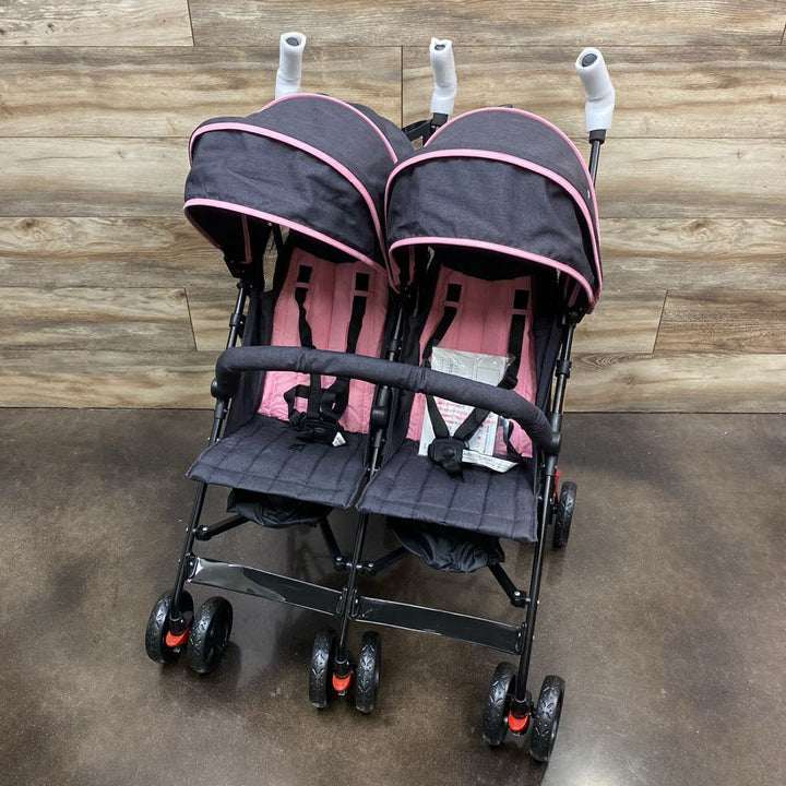 NEW Dream On Me Volgo Twin Umbrella Stroller in Pink