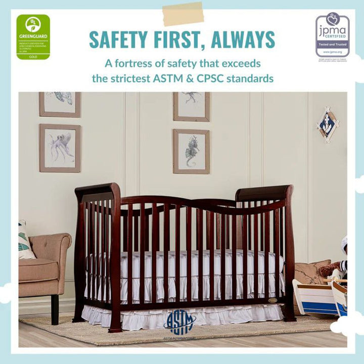NEW Dream On Me Violet 7-in-1 Convertible Crib