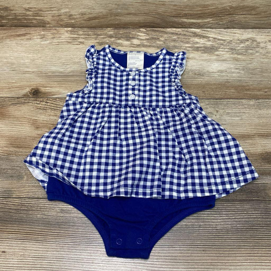 First Impressions Gingham Bodysuit Dress sz 18m - Me 'n Mommy To Be