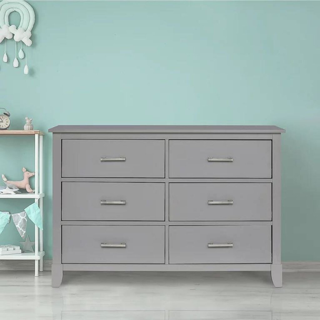 NEW ream on Me Universal Double Dresser in Pebble Grey
